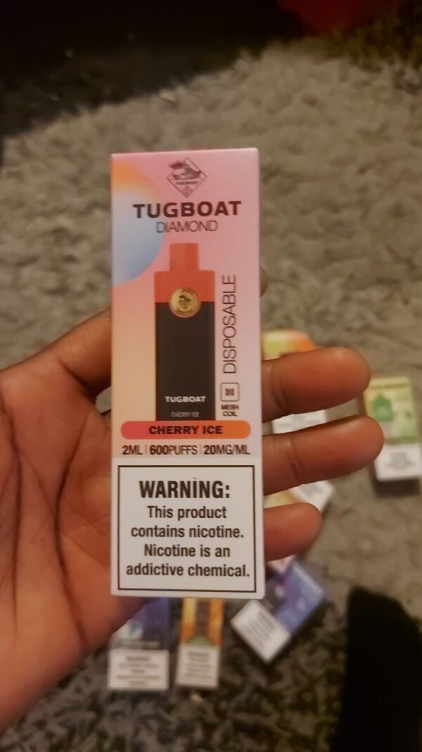 Tugboat Diamond – Cherri Ice 600 puffs, 2ML, 20MG/ML